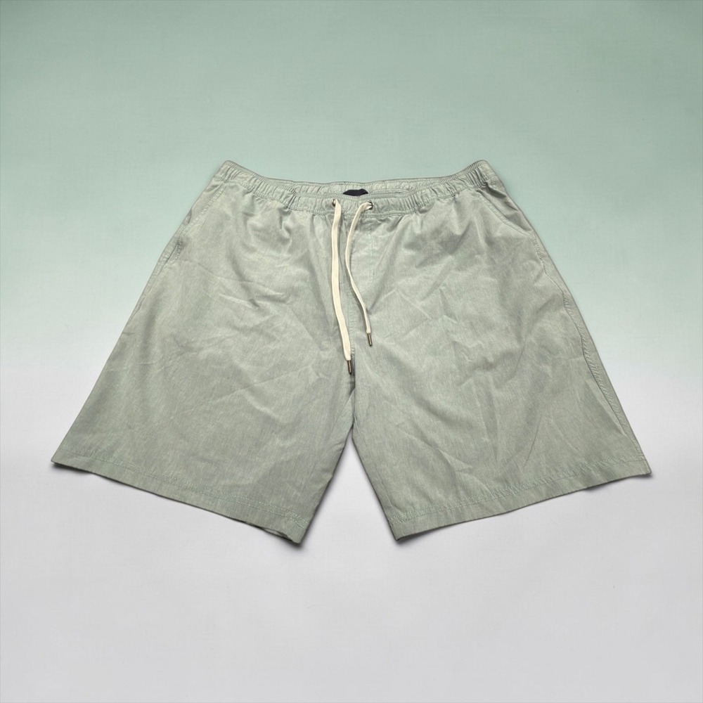 Tailor Vintage Mens XXL Swim Trunks Sage Green Heathered Stretch Board Shorts